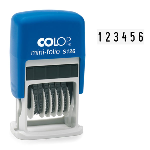 Stampile Cifriera Colop Mini-Folio S126 Caracter 4 mm