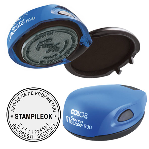 Stampile Asociatie Colop Mouse R30 Diametru 30 mm