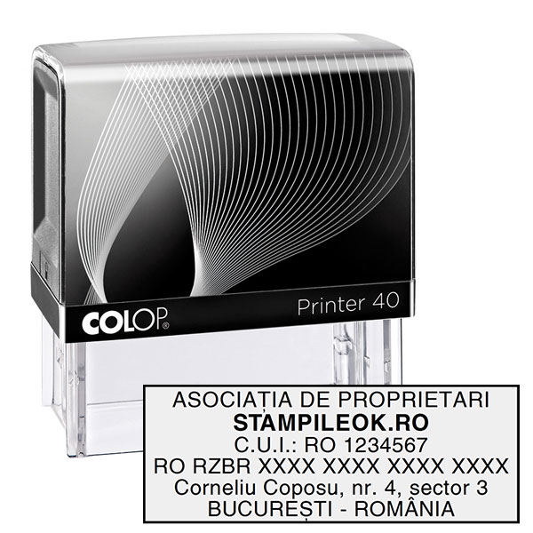 Stampile Asociatie Colop Printer P40 Dimensiune 59 x 23 mm