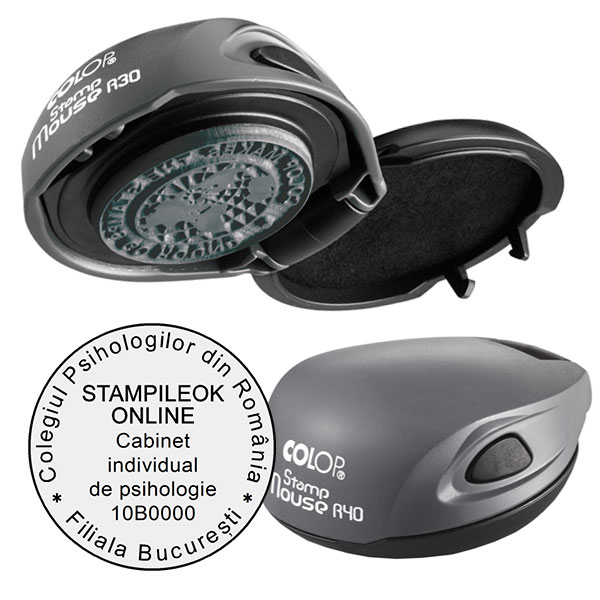 Stampile Psiholog Colop Mouse R40 Diametru 40 mm