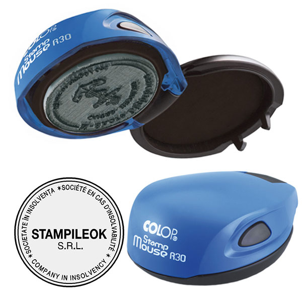 Stampile Insolventa Colop Mouse R30 Diametru 30 mm