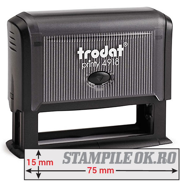 Stampile Dreptunghiulare Trodat 4918 Dimensiune 75 x 15 mm