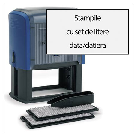 Stampile cu Set de Litere Data/Datiera