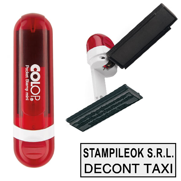 Stampile Decont Taxi Colop Pocket Stamp Mini Dimensiuni 39 x 10 mm