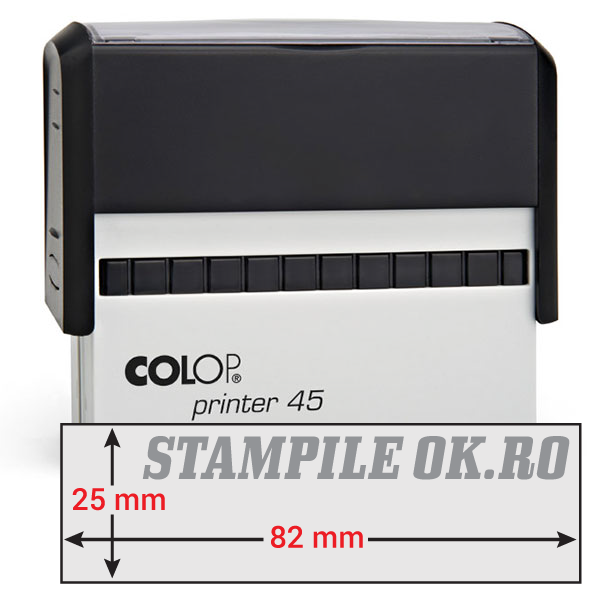 Stampile Dreptunghiulare Colop P45 Dimensiune: 82 x 25 mm