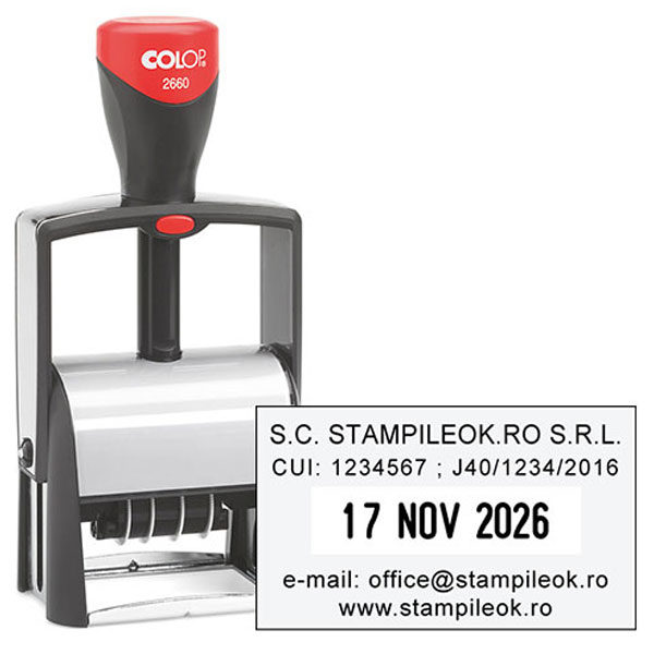 Stampile Colop Classic Line 2660 Dimensiune: 58x37mm