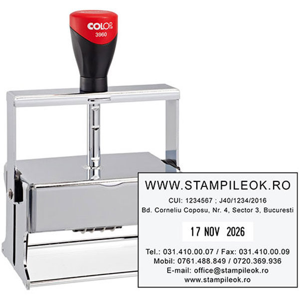 Stampile Colop Expert Line 3960 Dimensiune: 106x55mm