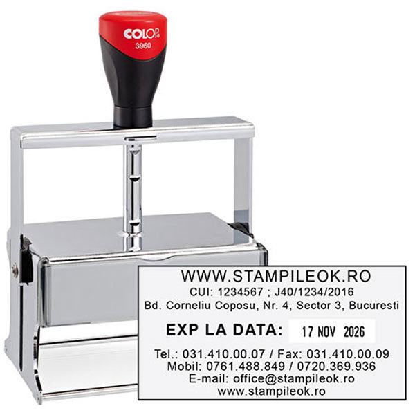 Stampile Colop Expert Line 3960 S3 Dimensiune: 106x55mm