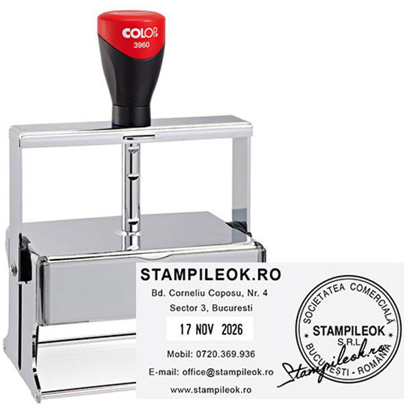 Stampile Colop Expert Line 3960 S4 Dimensiune: 106x55mm