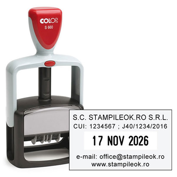 Stampile Colop Office Line S660 Dimensiune: 58x37mm