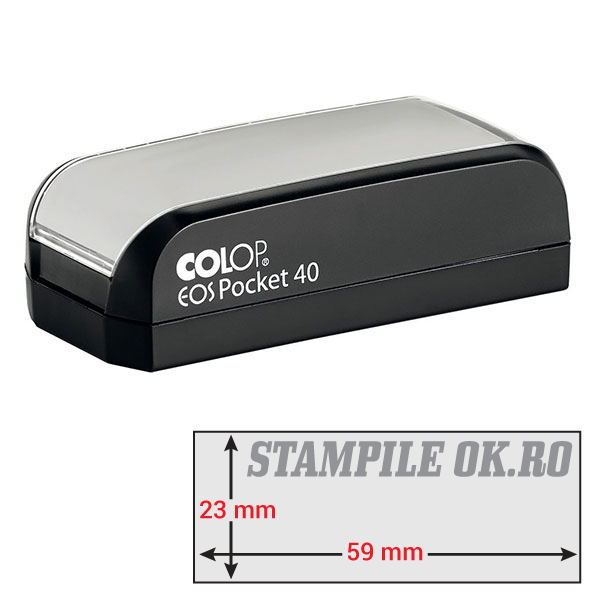 Stampile Colop Eos Pocket 40 Dimensiune: 23x59 mm
