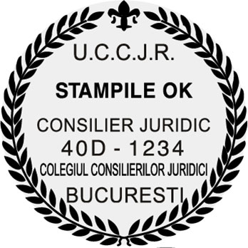 Stampila Consilier Juridic